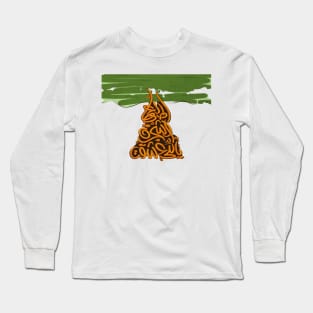 if you fell in love with the tree , climb it. (Arabic Calligraphy) Long Sleeve T-Shirt